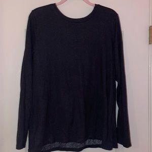 Croft & Barrow size L gray pullover sweater